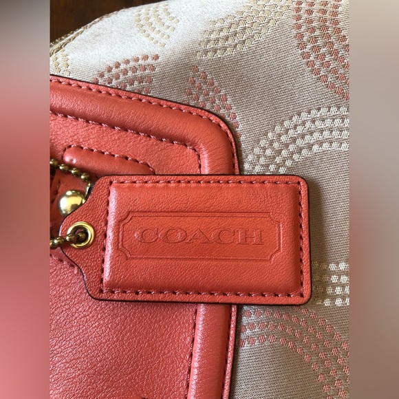 Coach Ashley Dotted OP Art North South Satchel - Picture 14 of 15